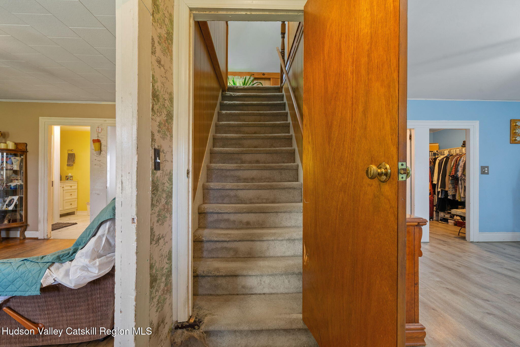 295 County Rte 403 Greenville, NY 12083 - Photo 28 of 65 a view of a hallway with wooden floor and staircase