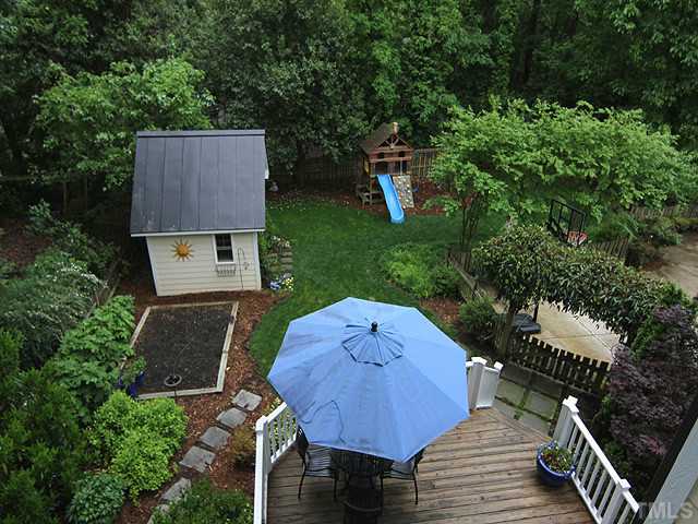 1916 Ridge Road Raleigh, NC 27607 - Photo 23 of 25 an aerial view of a house with garden space and street view