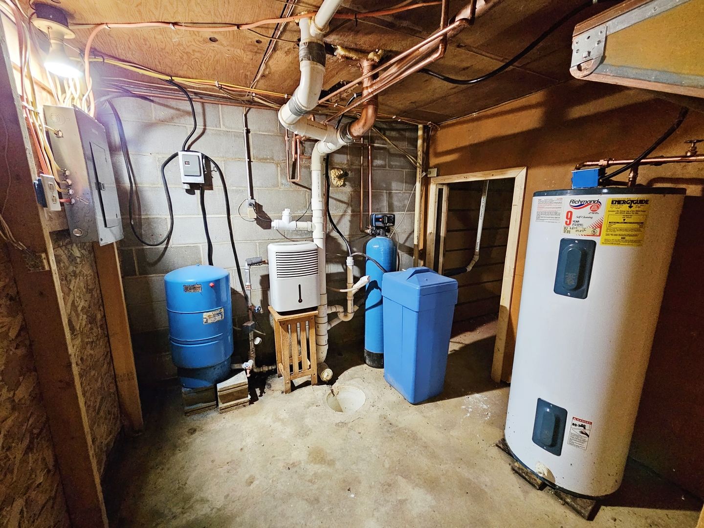 16710 Browns Road Morrison, IL 61270 - Photo 17 of 39 a view of a storage room with water heater