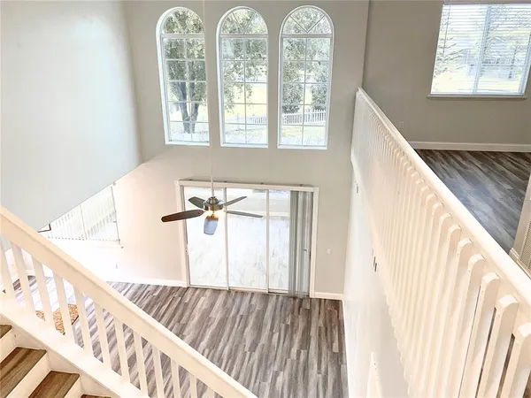a view of front door and bedroom