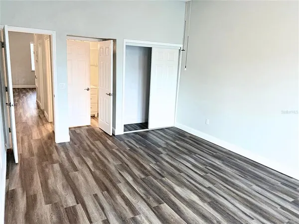 a view of wooden floor