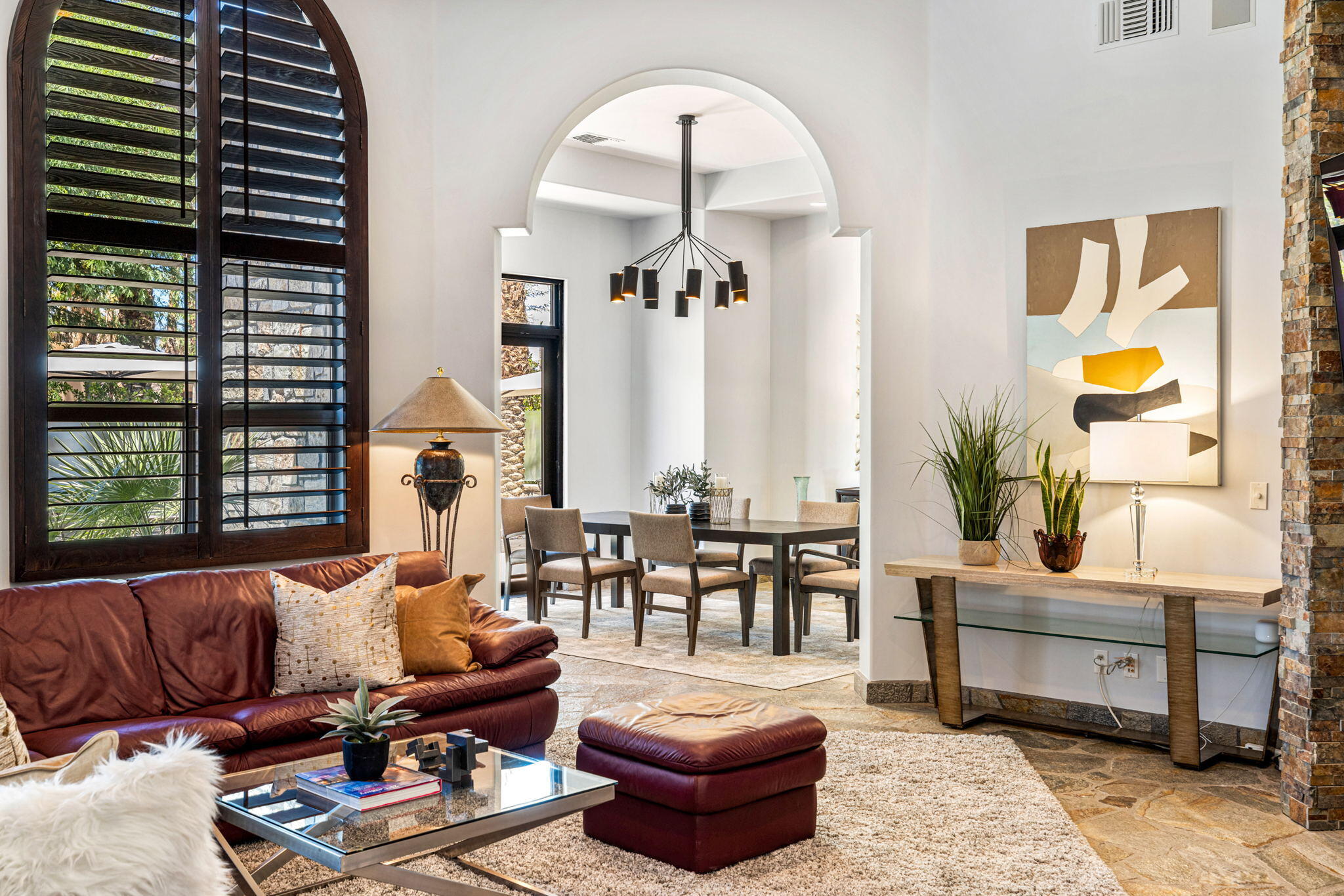 28 Clancy Lane South Rancho Mirage, CA 92270 - Photo 28 of 78 a living room with furniture and a large window