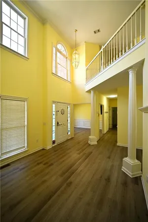 a view of a house with a balcony