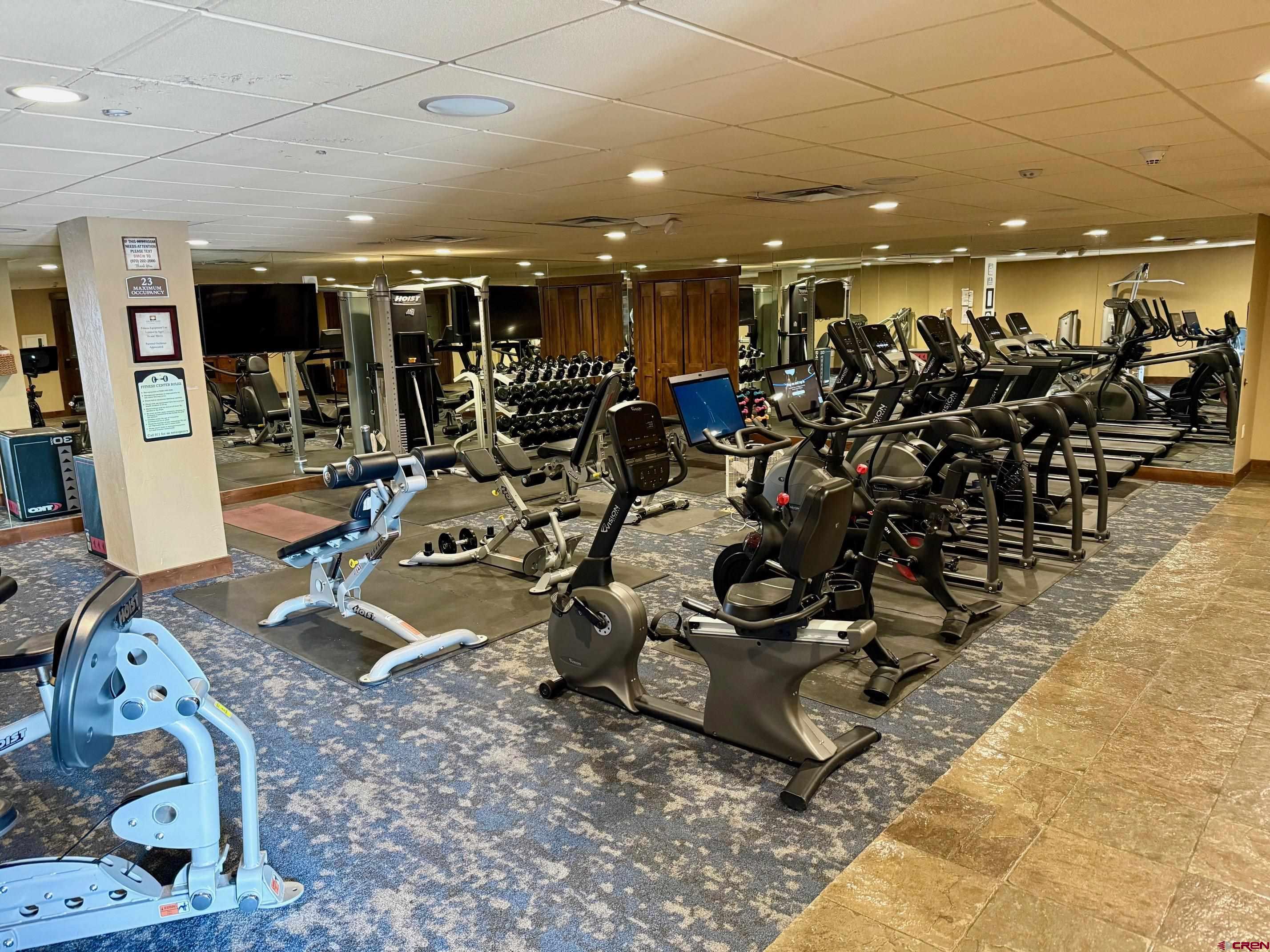 93 Travertine Trail Durango, CO 81301 - Photo 43 of 44 a room with lots of gym equipment