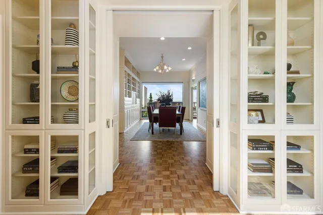 a living room with furniture fireplace and flat screen tv