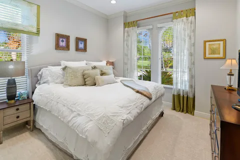 a large dining space with furniture