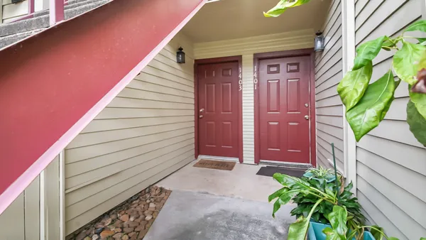 a view of front door of a house