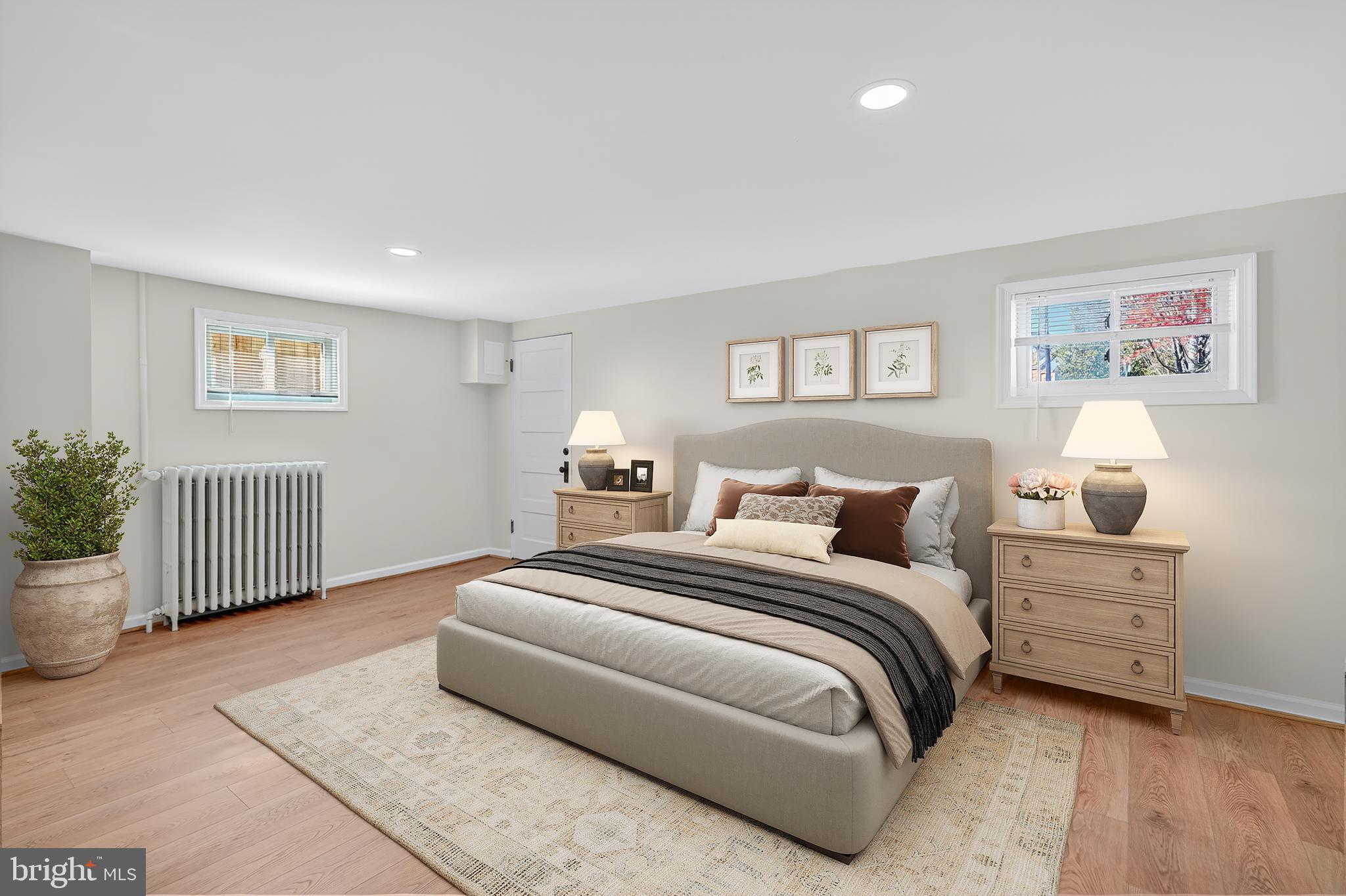 31 McDonald Place Northeast Washington, DC 20011 - Photo 31 of 45 a bedroom with a bed and a couch