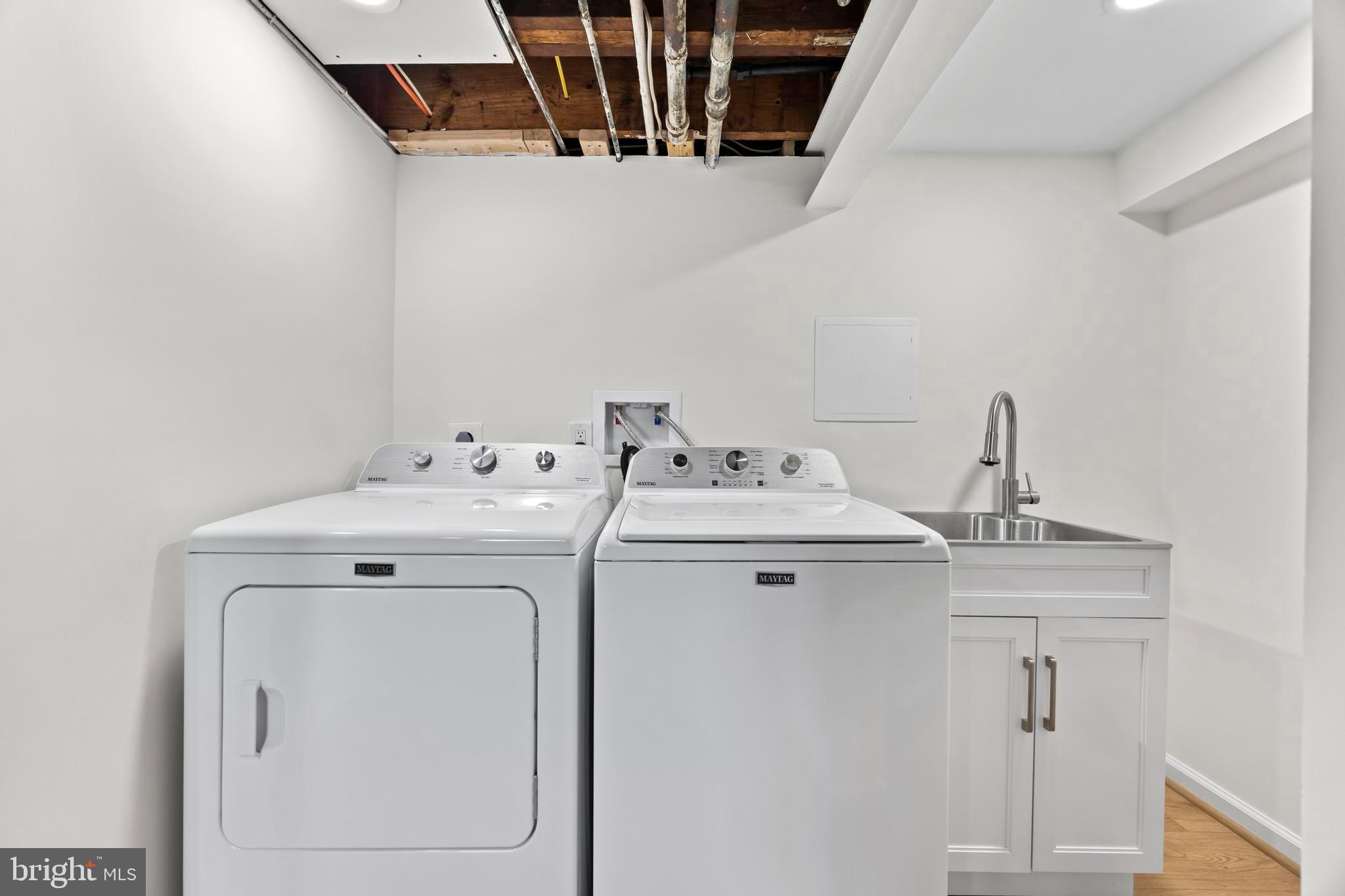 31 McDonald Place Northeast Washington, DC 20011 - Photo 39 of 45 a utility room with dryer and washer