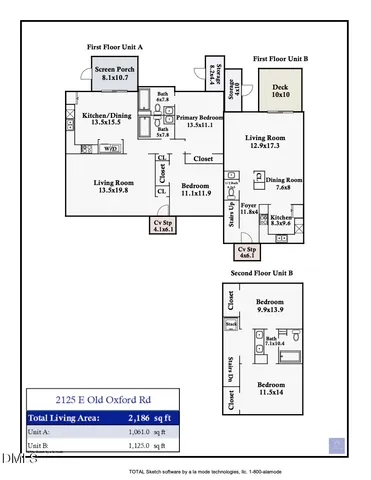 $650,000 | 2125 Old Oxford Road East, Unit A/B, Chapel Hill, NC 27514
