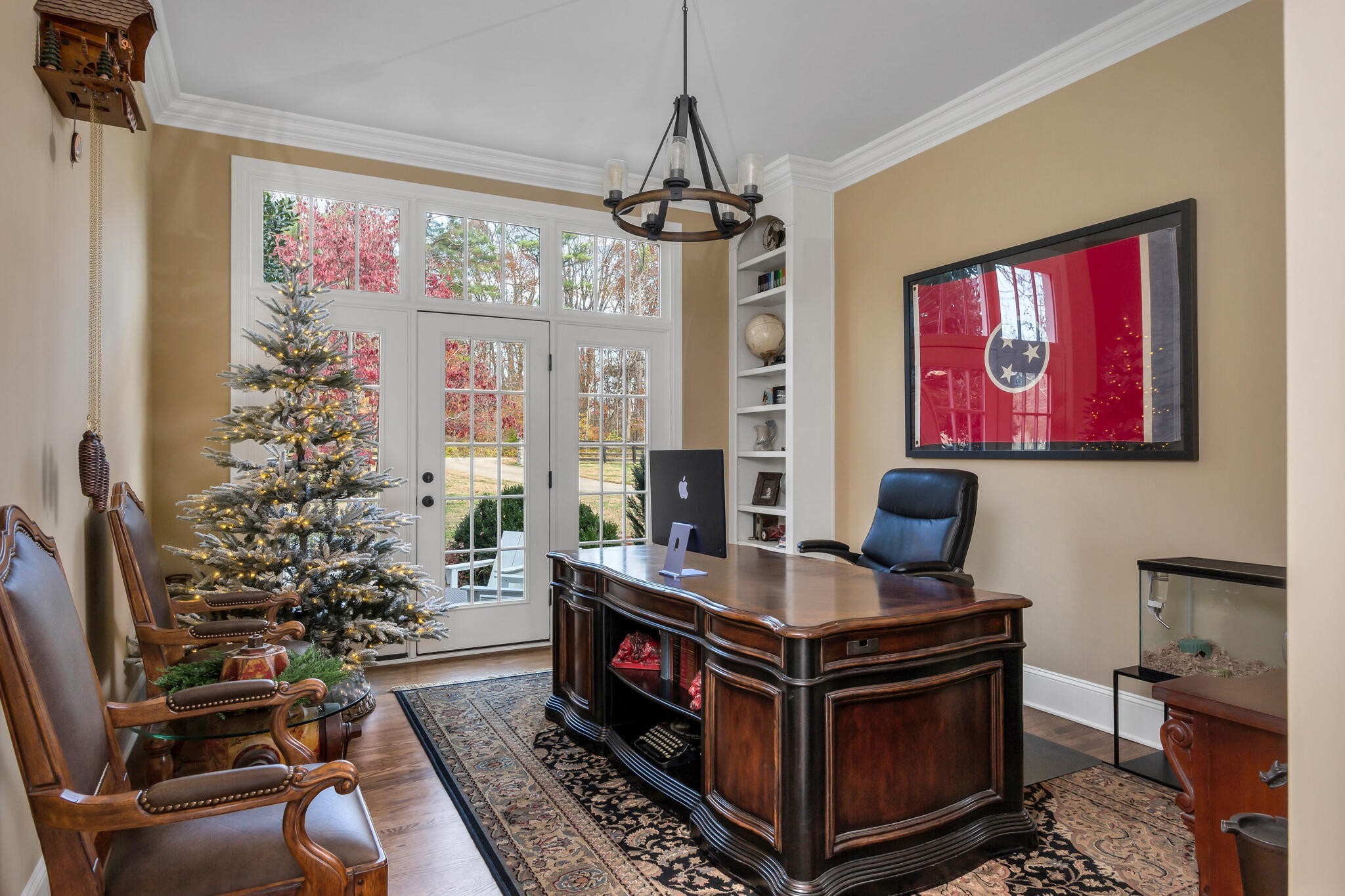 5561 Parker Branch Road Franklin, TN 37064 - Photo 12 of 21 a living room with furniture and a chandelier