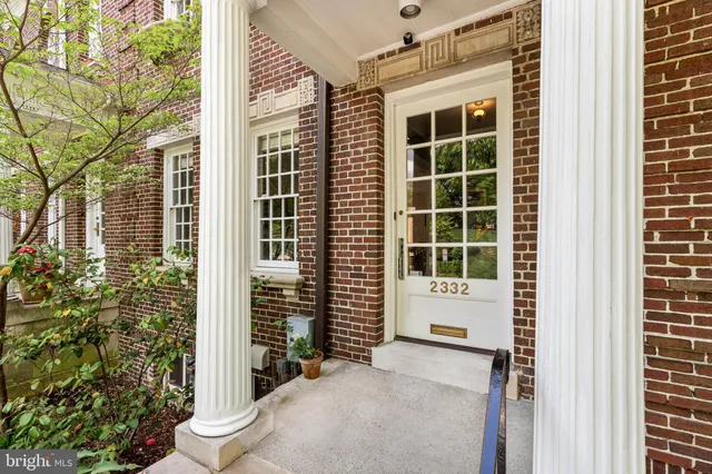 a view of front door of house