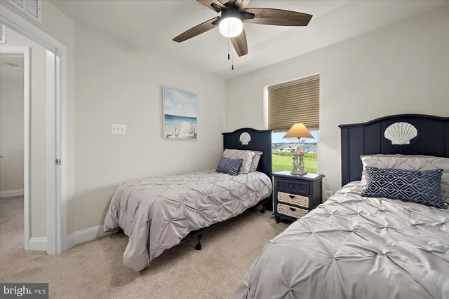 a view of a swimming pool with an ocean view