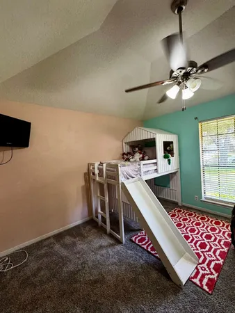 a very nice looking room with a large window