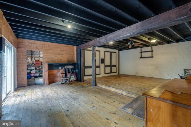 a view of a water heater room