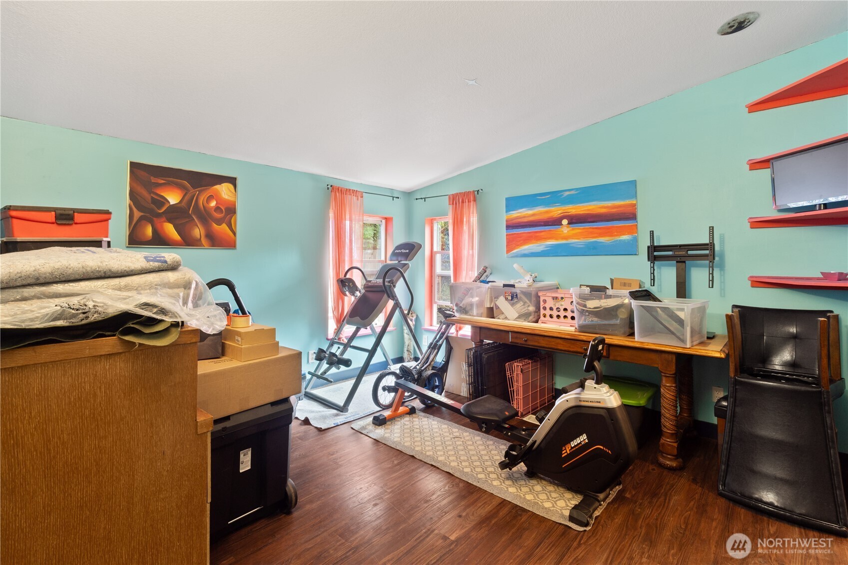 5818 Everson Goshen Road Bellingham, WA 98226 - Photo 12 of 34 a room with furniture and a flat screen tv