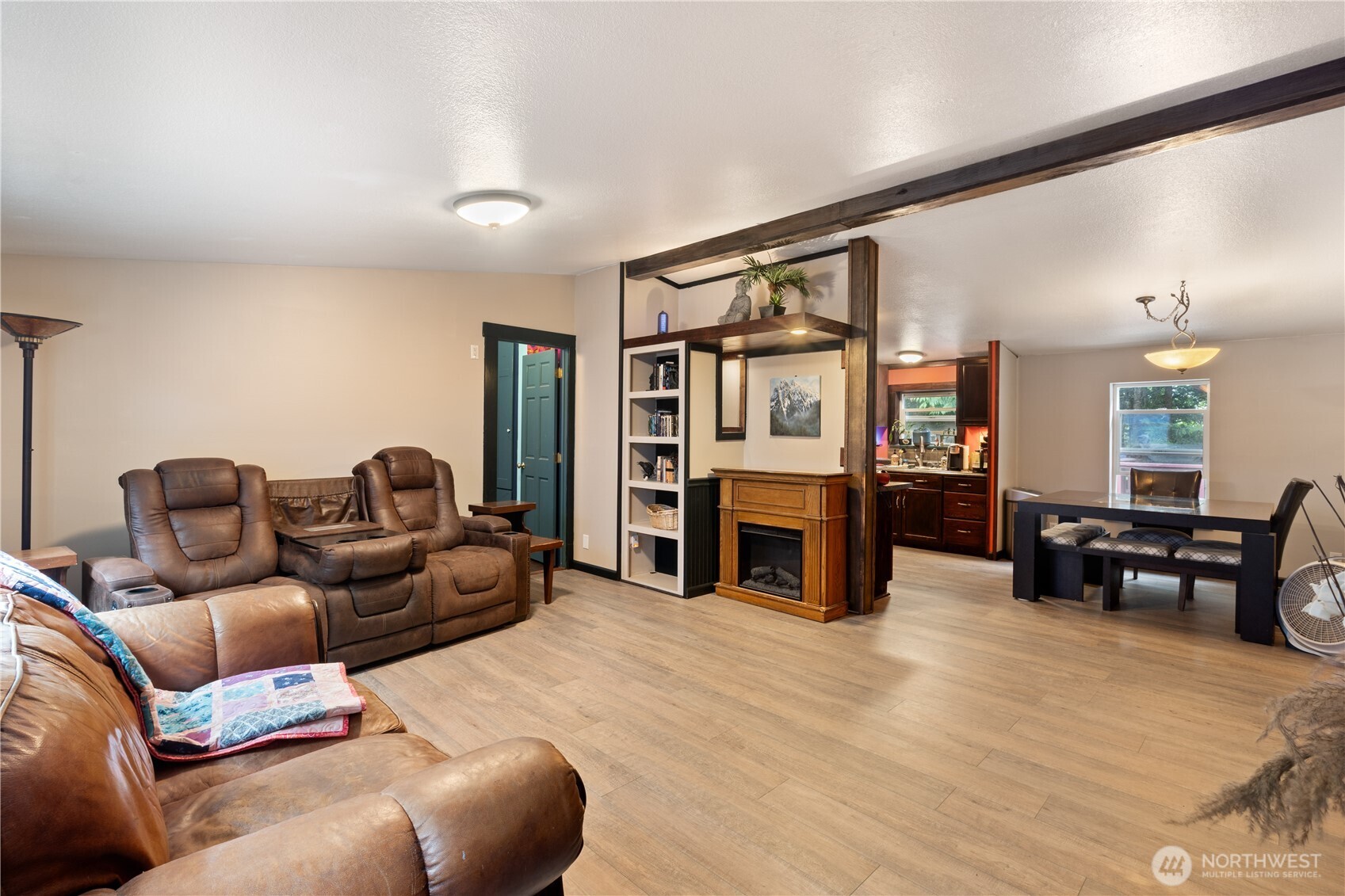 5818 Everson Goshen Road Bellingham, WA 98226 - Photo 7 of 34 a living room with furniture and a fireplace