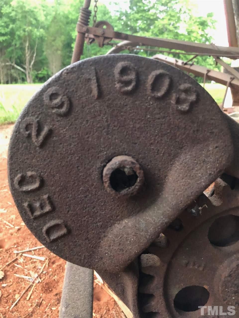 224 Roy Pierce Road Timberlake, NC 27583 - Photo 22 of 23 An old hay rake was found on property dating back to 1903.