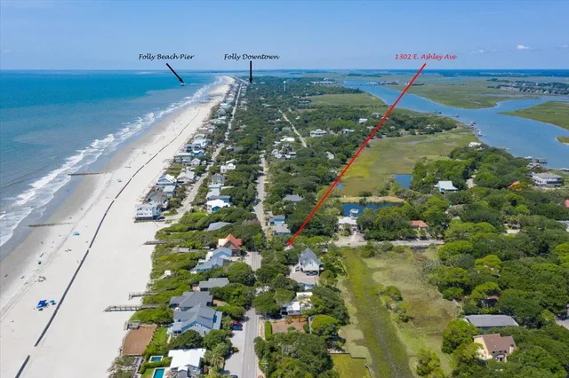$1,099,100 | 1302 East Ashley Avenue, Folly Beach, SC 29439