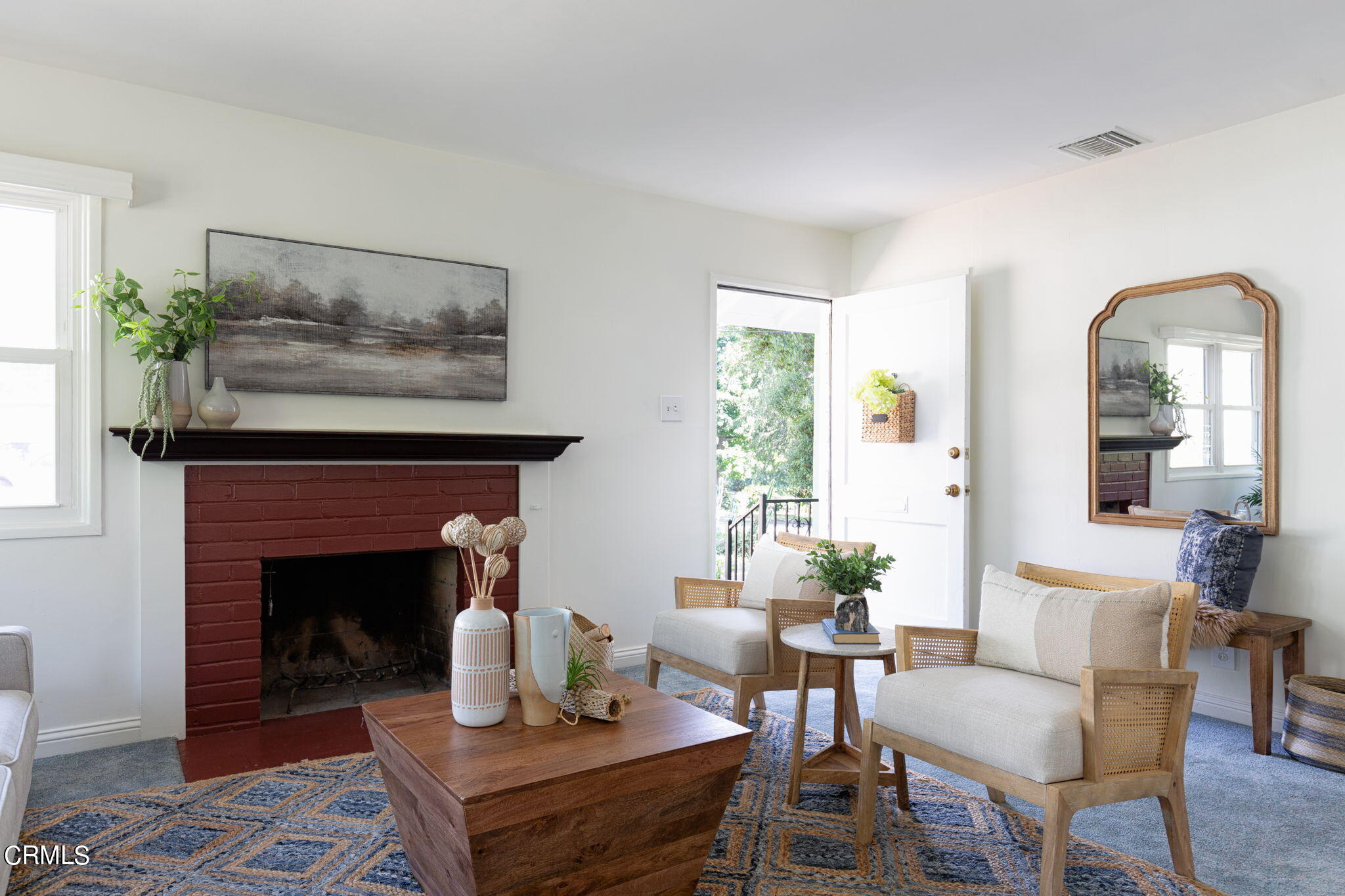 3565 McNally Avenue Altadena, CA 91001 - Photo 4 of 33 a living room with furniture and a fireplace