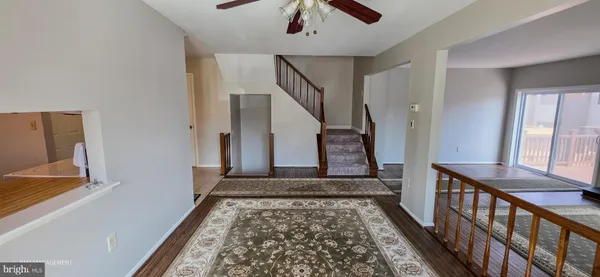 a view of entryway with a front door