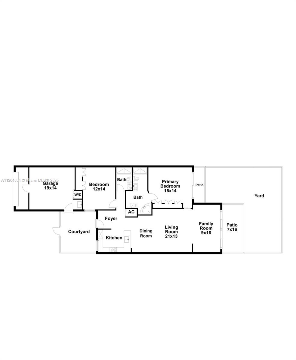 8596 Southwest 115th Place Miami, FL 33173 - Photo 3 of 39 a black and white photo of a living room