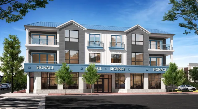 front view of multiple houses