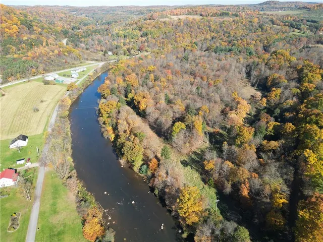 a view of city and mountain