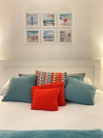 a room with a cabinet