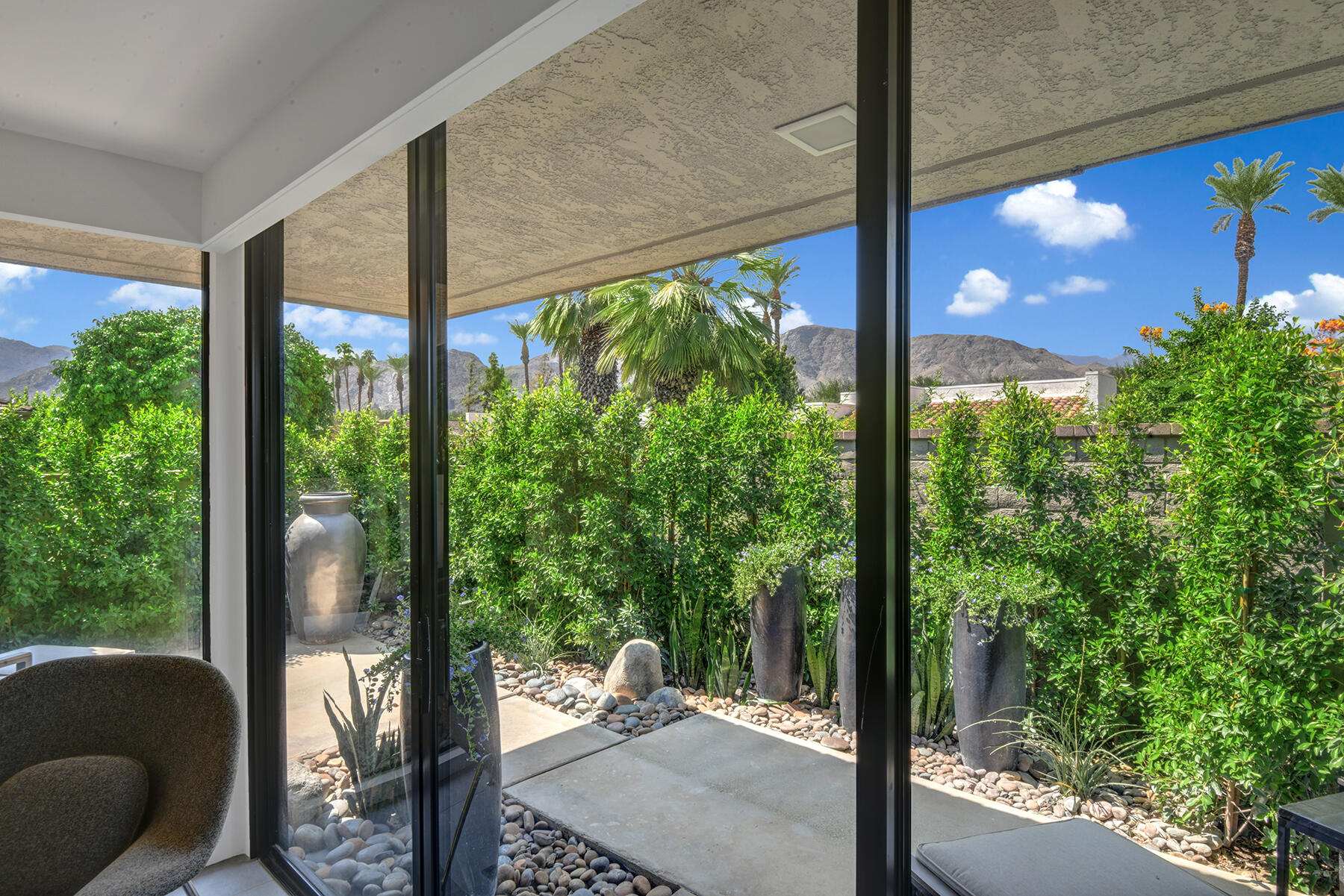 73 Princeton Drive Rancho Mirage, CA 92270 - Photo 29 of 44 a view of backyard from a balcony