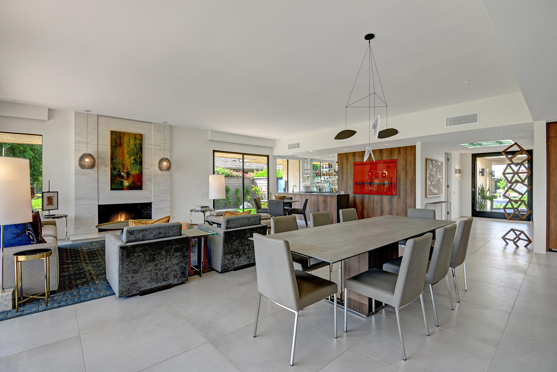 73 Princeton Drive Rancho Mirage, CA 92270 - Photo 8 of 44 a view of a dining room with furniture window and wooden floor