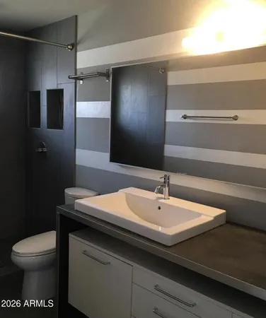 a bathroom with a sink and a toilet