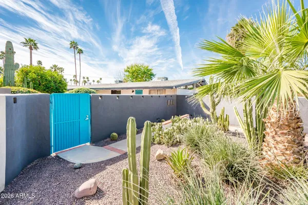 a backyard of a house