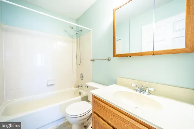 a bathroom with a sink a toilet and a bathtub