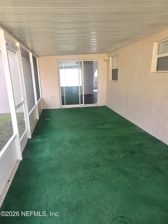 a view of an front door