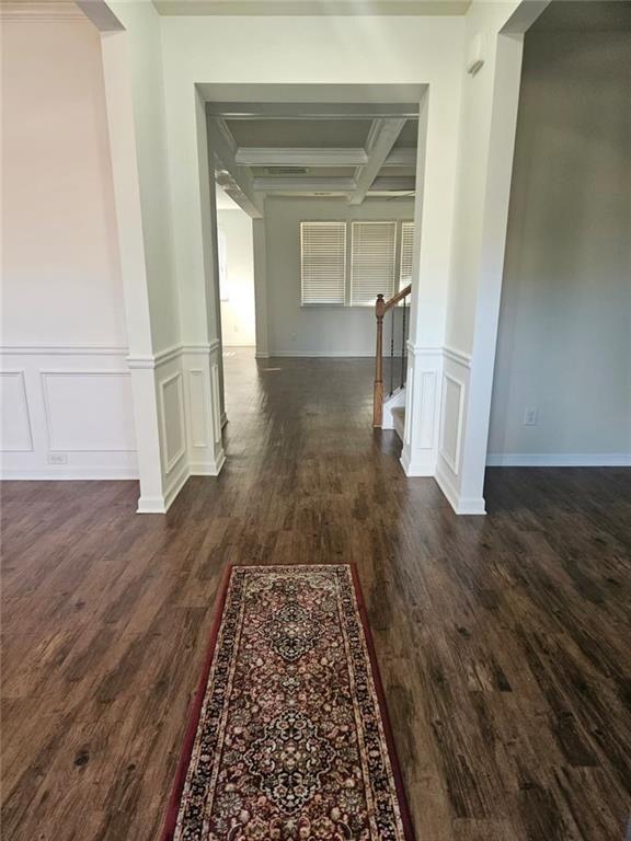 90 Partridge Drive Covington, GA 30016 - Photo 5 of 38 an entryway with wooden floor and staircase