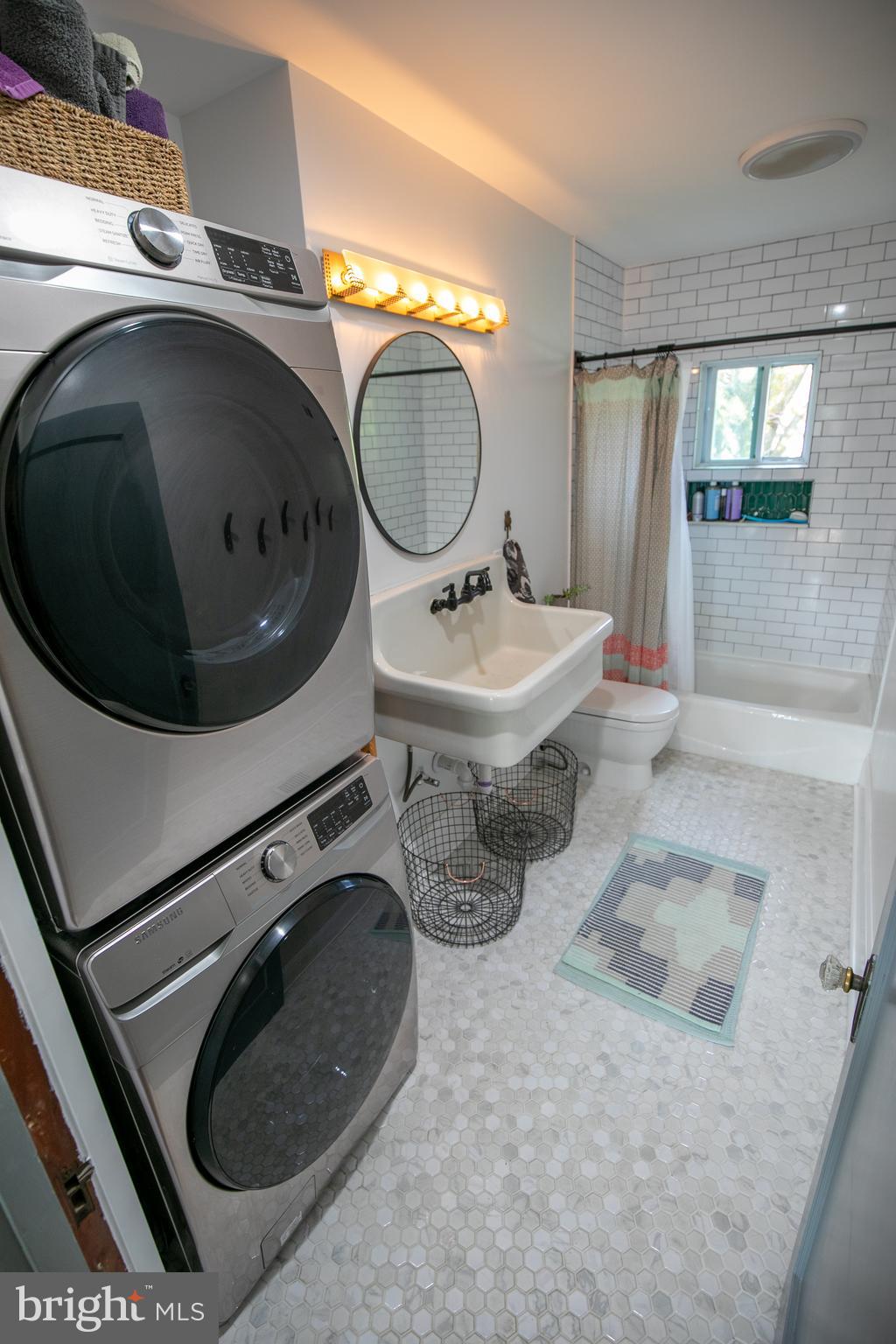 4915 Bicknell Road Marbury, MD 20658 - Photo 11 of 30 Updated bathroom with fullsized stacked w/d