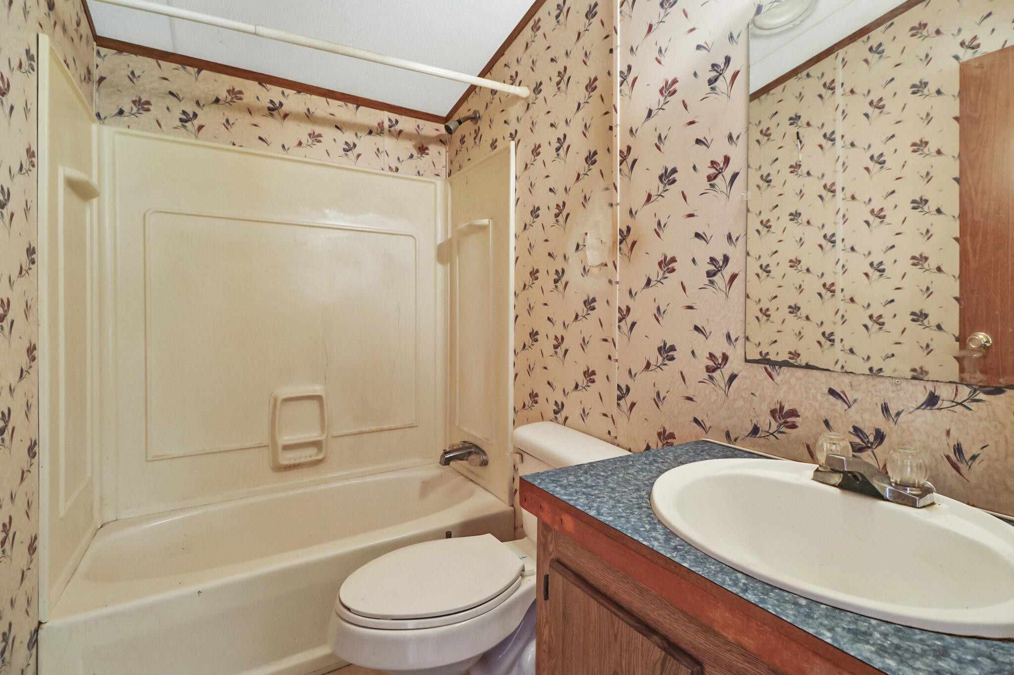 3702 Toestring Valley Road Spring City, TN 37381 - Photo 19 of 28 a bathroom with a granite countertop sink toilet and shower