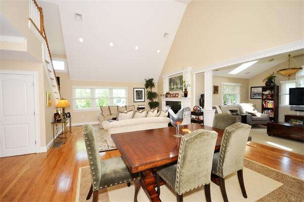 39 Mary Ellen Road Newton, MA 02468 - Photo 3 of 15 a view of a dining room with furniture window and wooden floor
