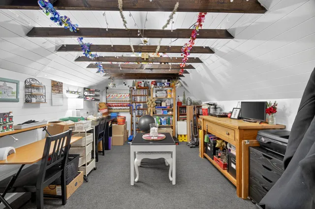 a view of a storage in a room