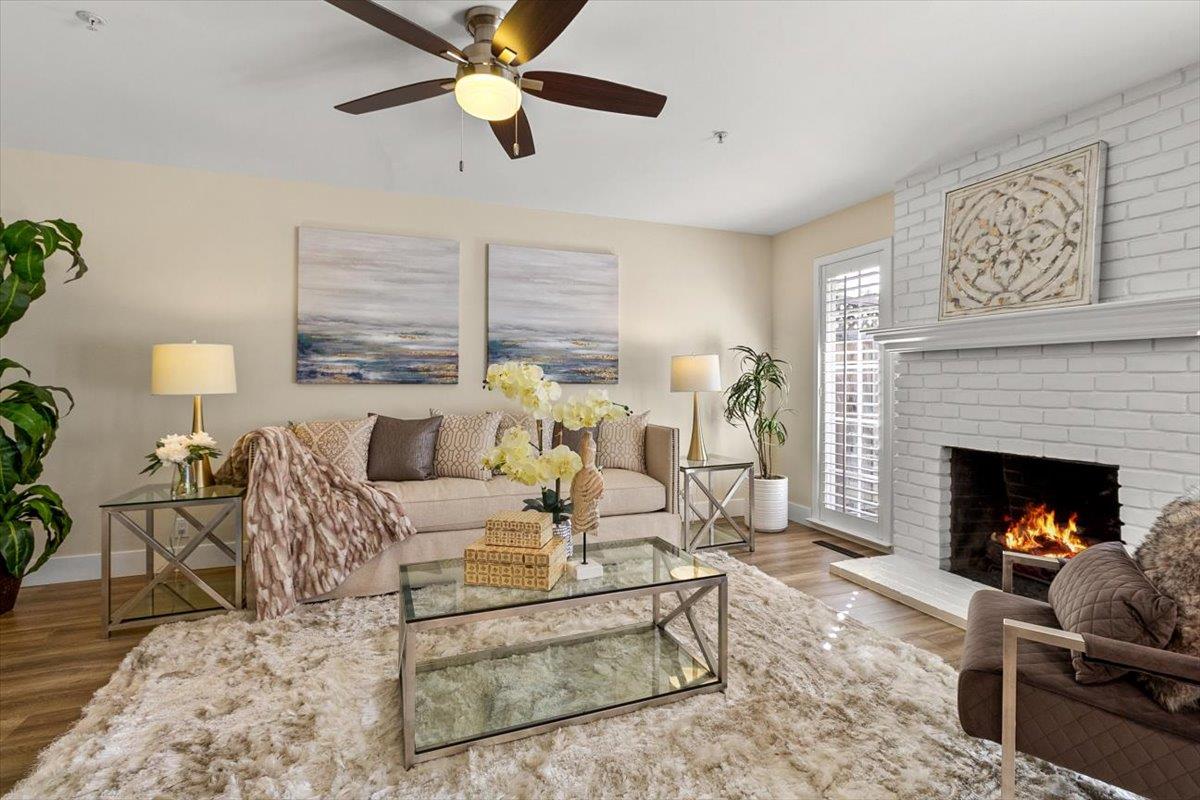 654 North San Antonio Road Los Altos, CA 94022 - Photo 18 of 28 a living room with furniture fireplace and window
