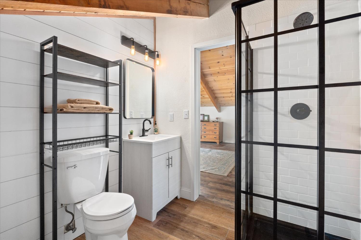 210 David Lee Road Arnold, CA 95223 - Photo 26 of 37 a bathroom with a sink toilet and a shower