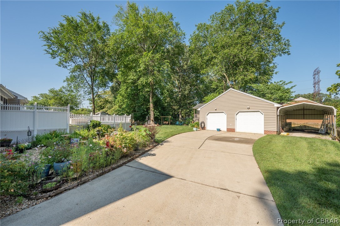 107 Rural Retreat Road Yorktown, VA 23692 - Photo 17 of 41 2 car detached garage with included portable car port!