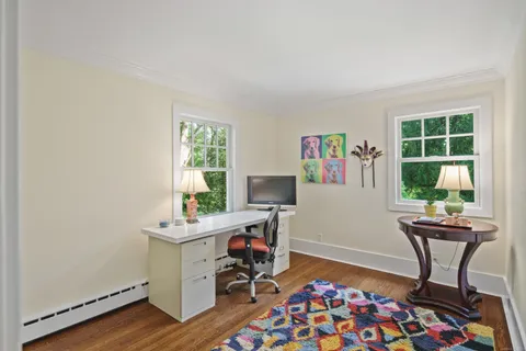 a room with furniture and a window