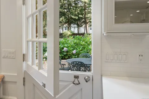 a view of front door