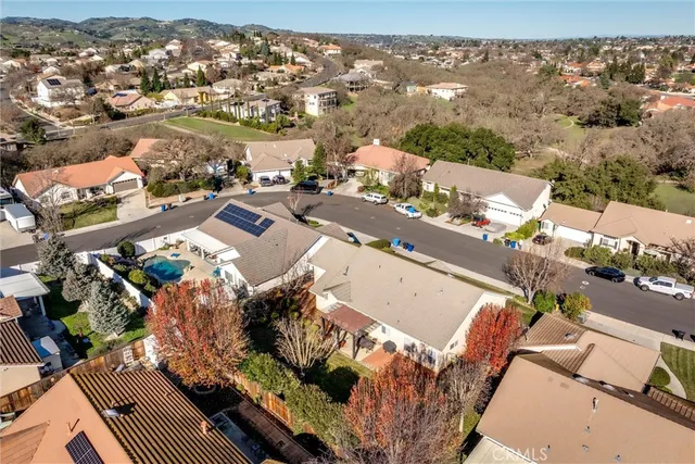 an aerial view of multiple house