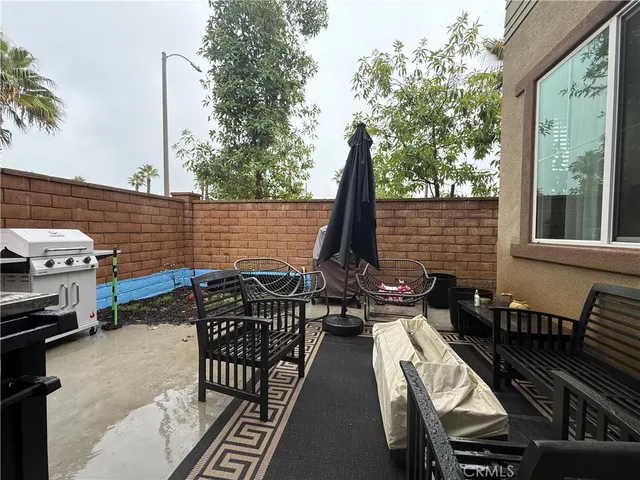 a view of balcony with chairs