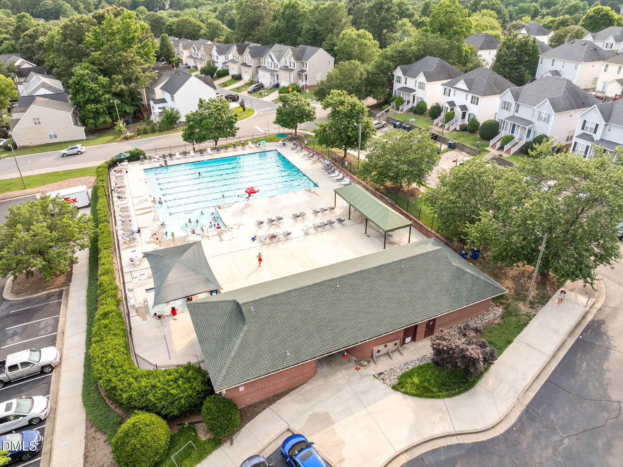 5512 Grand Traverse Drive Raleigh, NC 27604 - Photo 54 of 62 an aerial view of residential houses with outdoor space