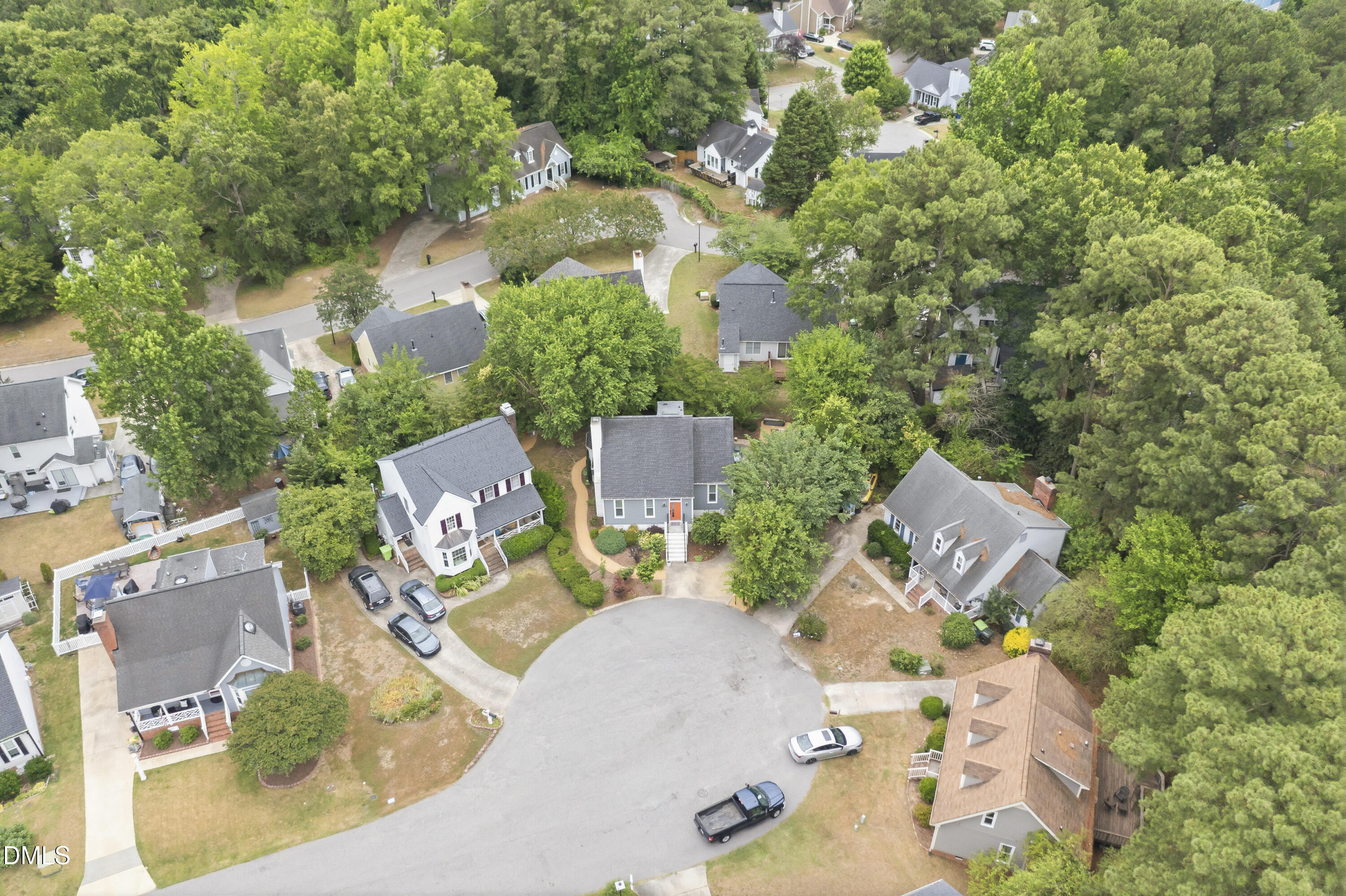 3004 West Annaley Drive Raleigh, NC 27604 - Photo 38 of 44 an aerial view of a house with yard and swimming pool