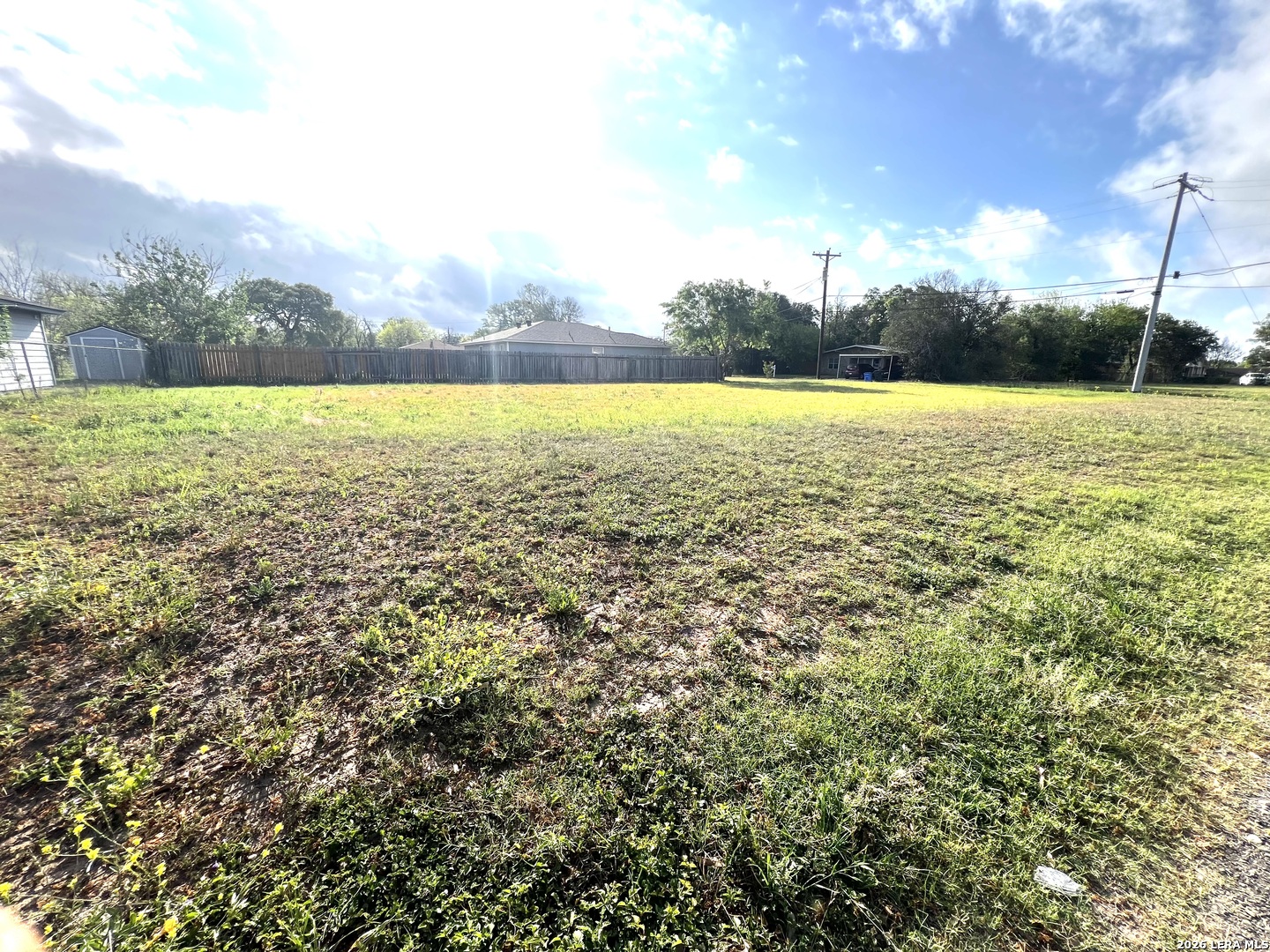 a view of an outdoor space and a yard